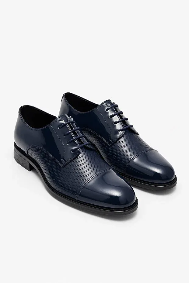 Детские туфли для мальчиков с узором Sirri, Navy Blue — фото 3