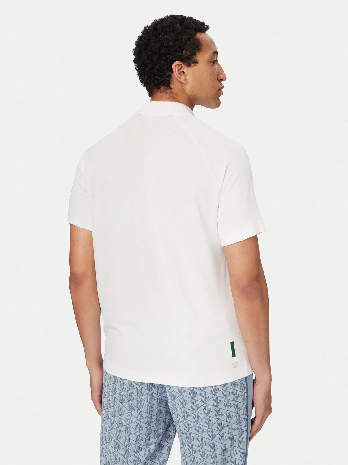 Мужское поло стандартного кроя Lacoste, белый — фото 3