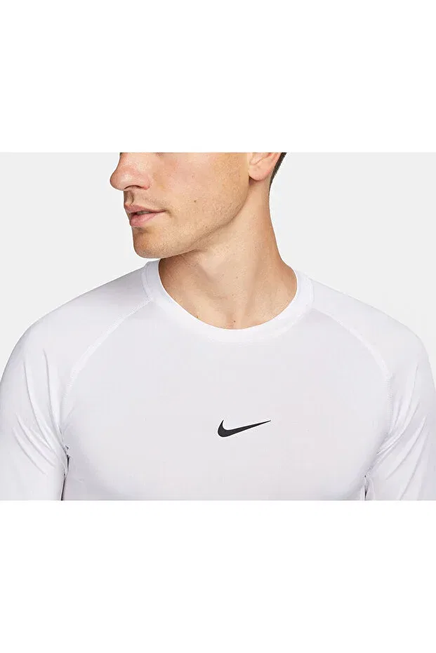 Мужская тренировочная футболка с длинным рукавом Nike, White — фото 3