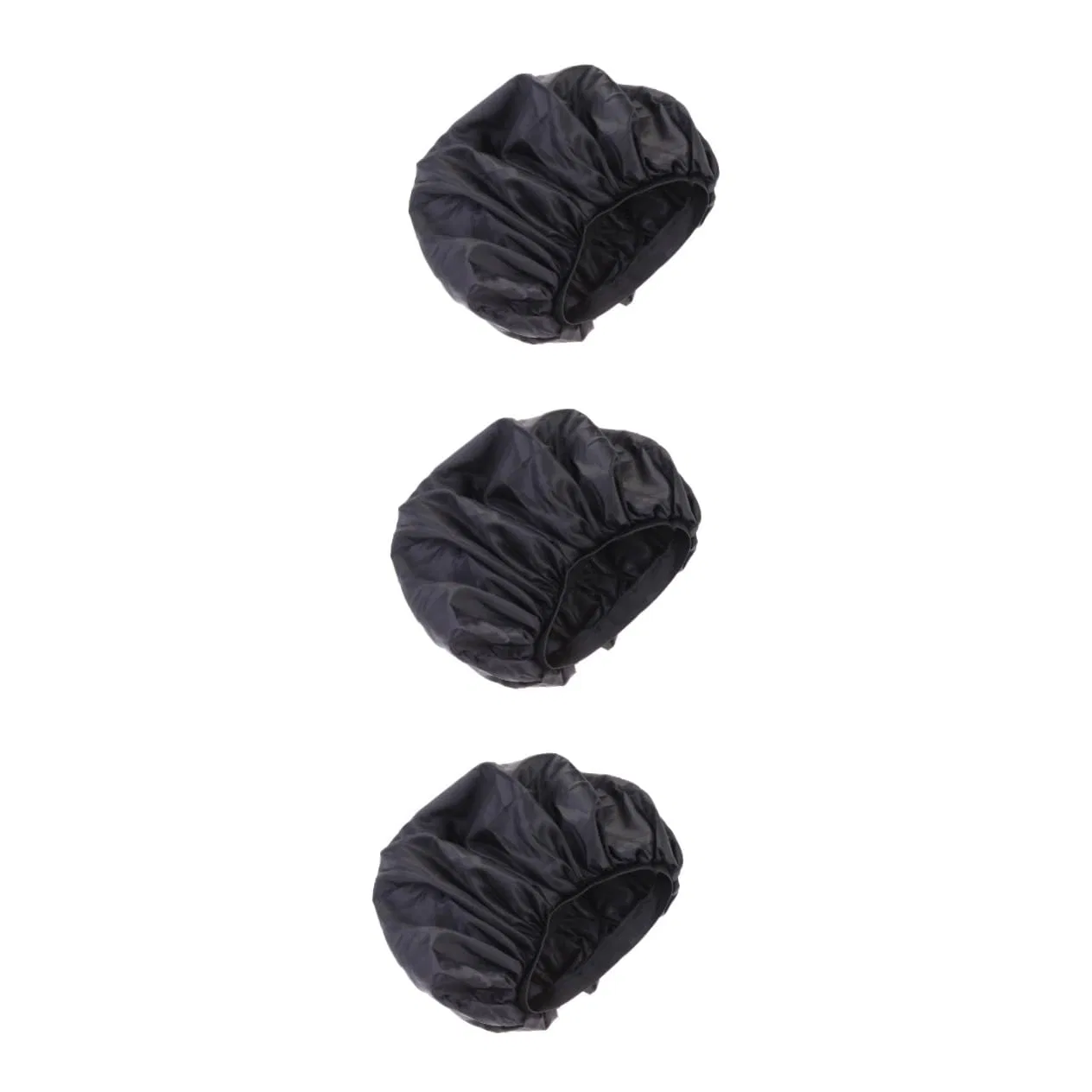 Шапочка для душа Healeved, набор 3 шт, Black