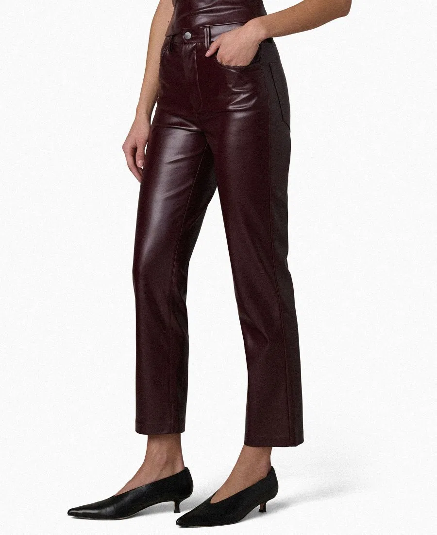 Брюки с высокой посадкой и зауженным кроем, модель The Margot Joe's Jeans, Cabernet — фото 3