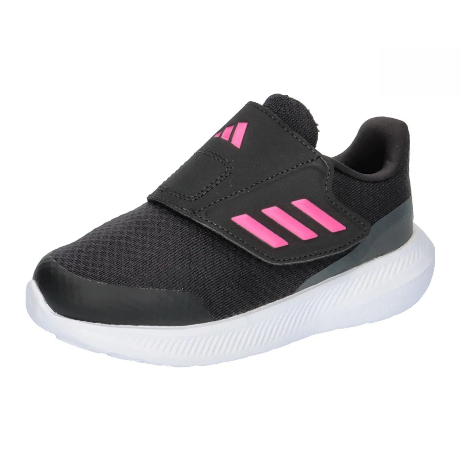 Детские кроссовки для мальчиков на липучках Runfalcon 3.0 Ac I Sneaker Boy's Adidas, Core Black Core Black Pulse Magenta