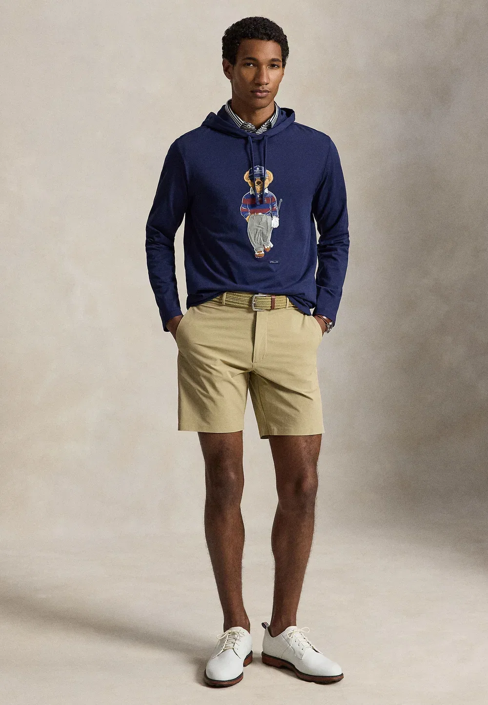 Футболка с капюшоном Polo Bear - толстовка Polo Ralph Lauren, Refined Navy — фото 2