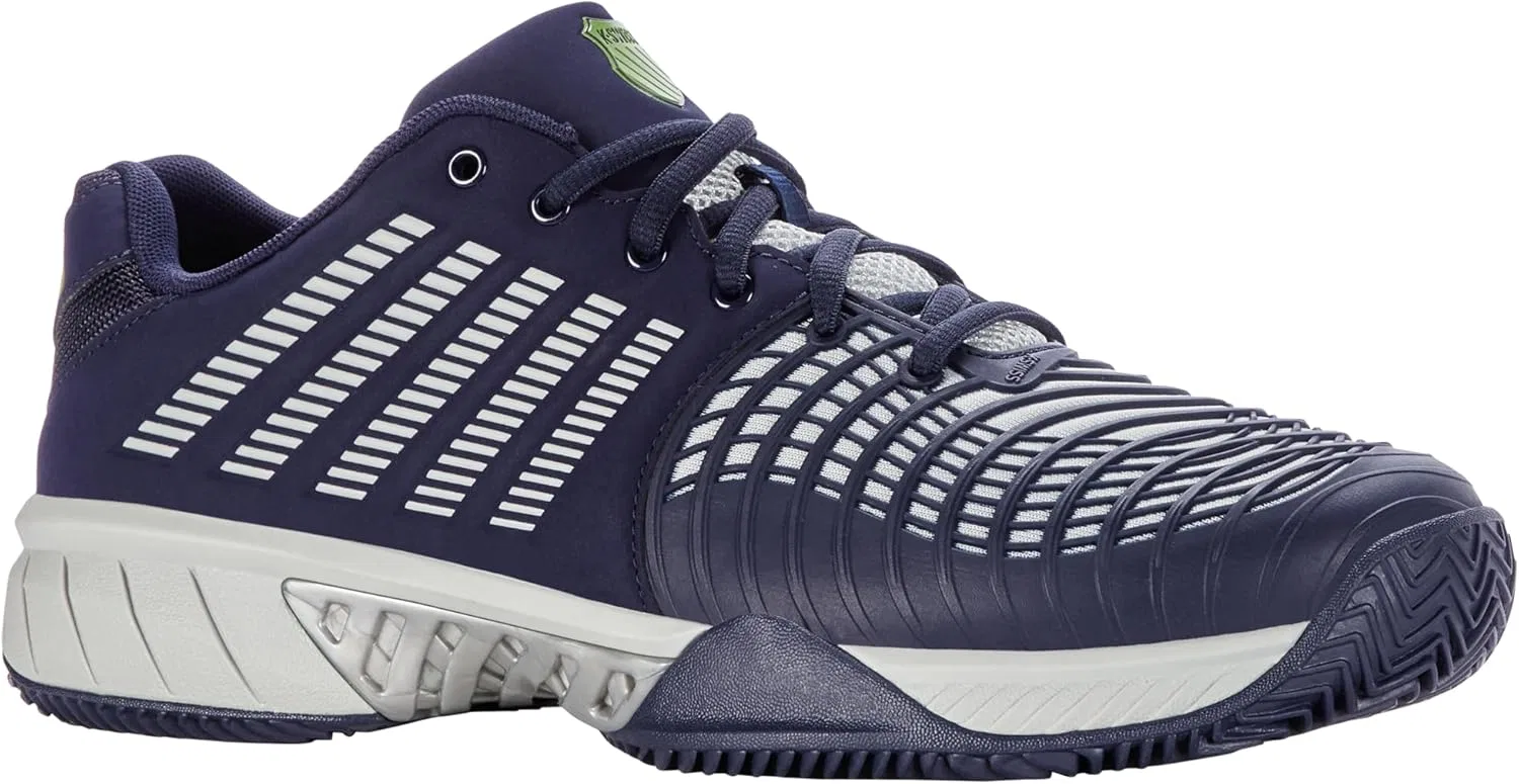 Мужские теннисные кроссовки K-Swiss Performance Express Light 3 Hb, Peacoat Gray Violet Lime Green
