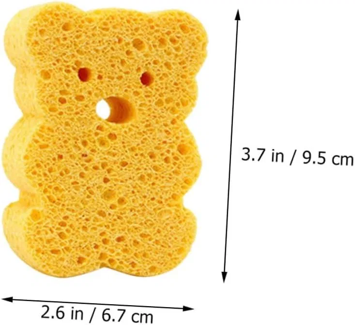 Набор банных губок, 4 шт, Anneome, 9.5x6.7x2.5 см, мультиколор — фото 2
