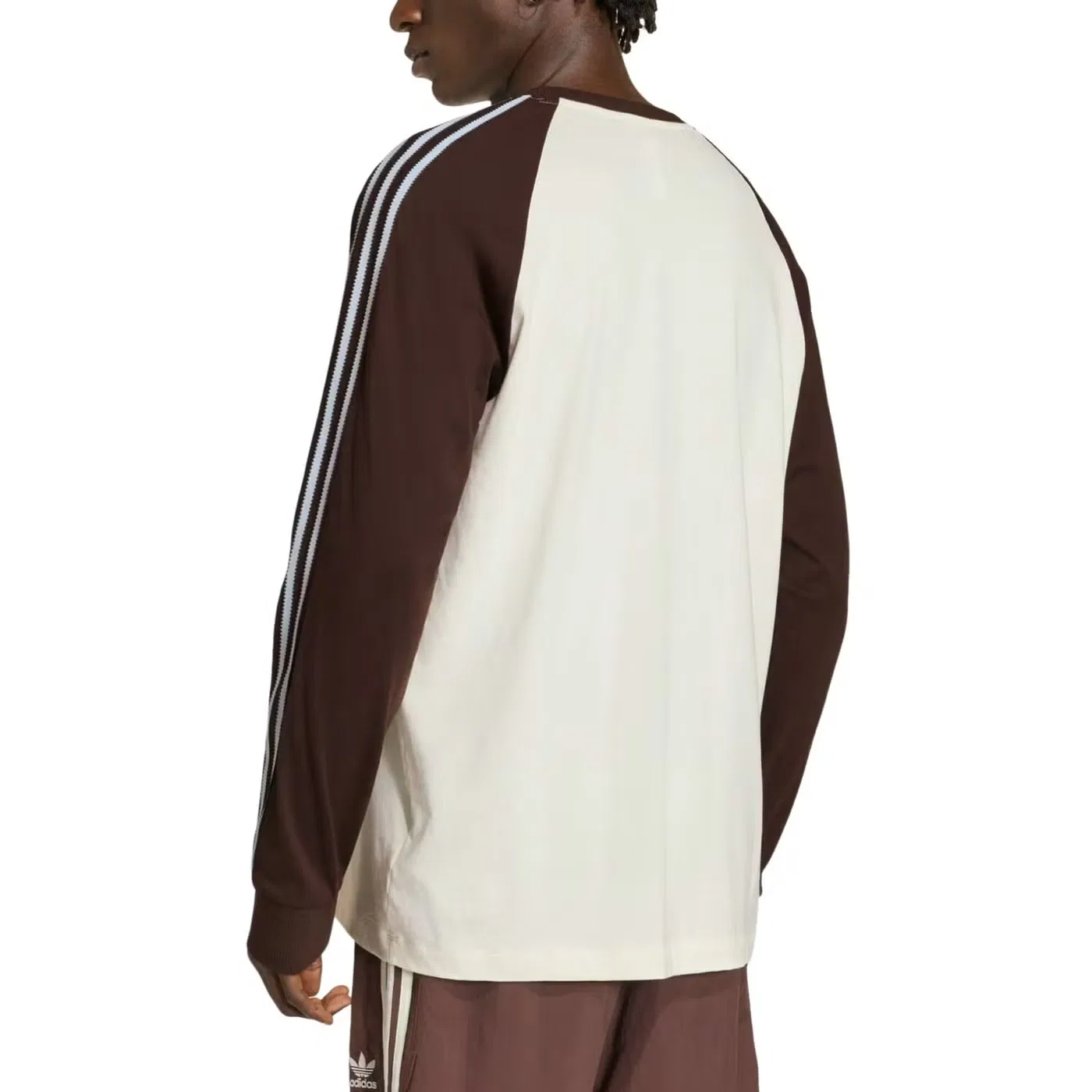 Лонгслив с принтом Britcore Cali Adidas, бежевый — фото 3