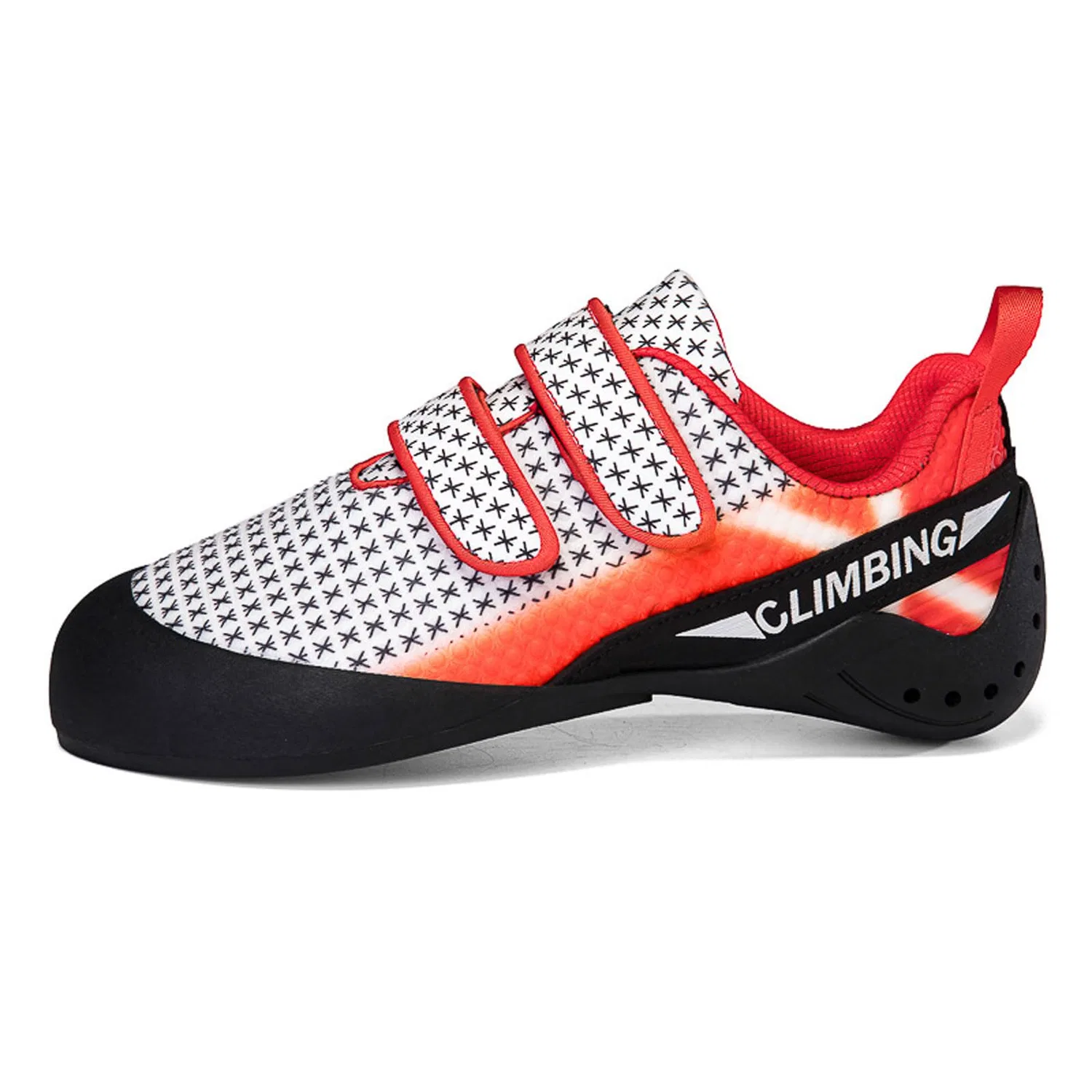 Детские скальные туфли с антискользящей подошвой Blissbuilt, White Red