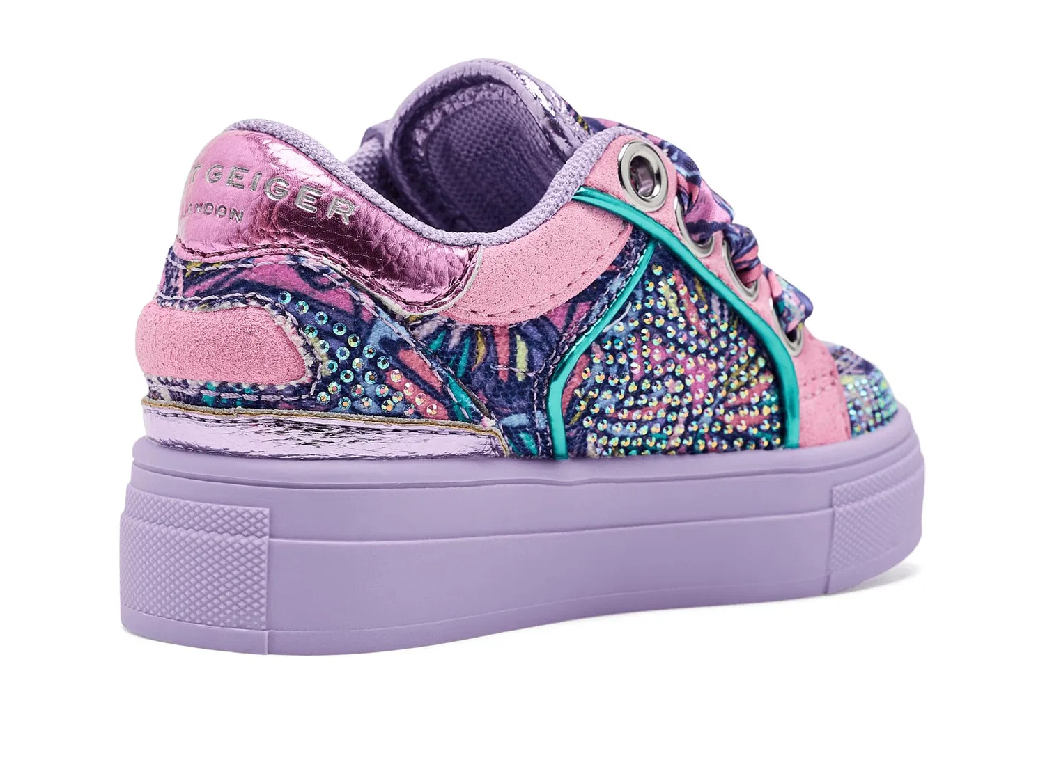 Кроссовки Mini Southbank Tag (для малышей) Kurt Geiger London Kids, Purple Multi — фото 4