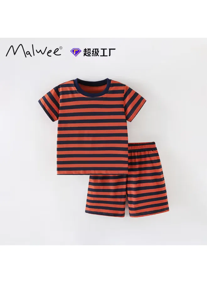 Комплект для мальчиков с полосками, модель Summer New European and American, Malwee