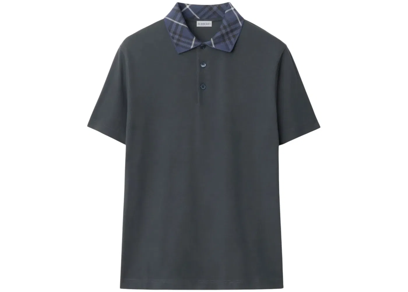 Мужская поло Burberry Check Collar Polo Shirt Magnet, Magnet