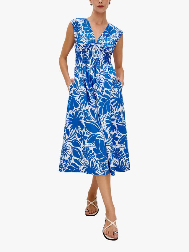 

Roxanne платье миди с цветочным принтом Rails, Blue/White