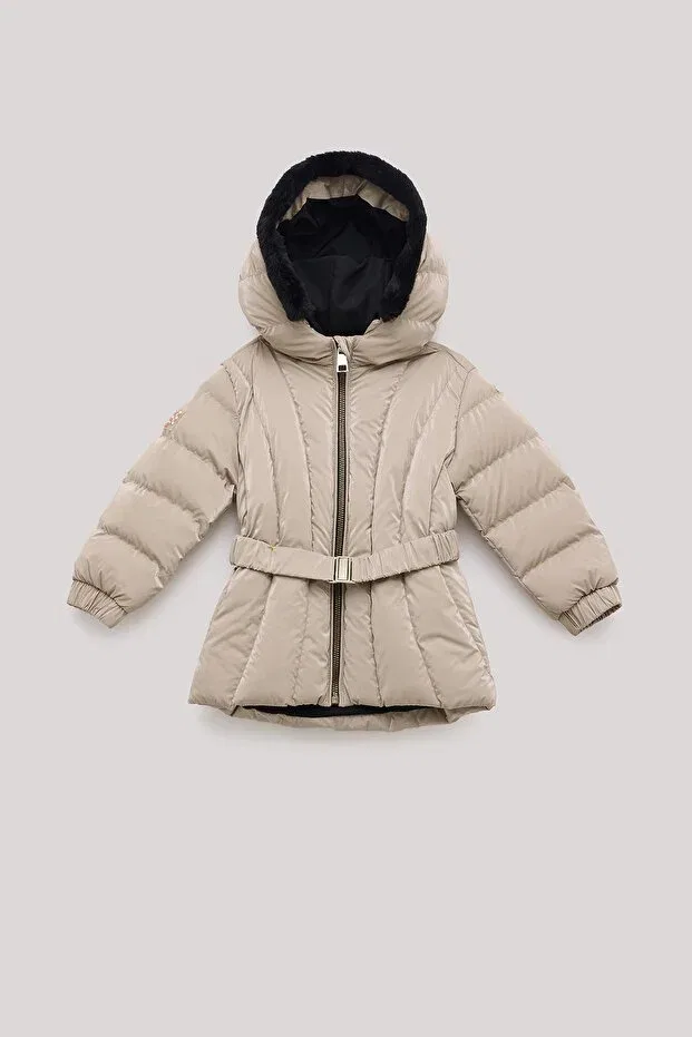 Детское пальто для девочек с капюшоном Gb Baby, Beige