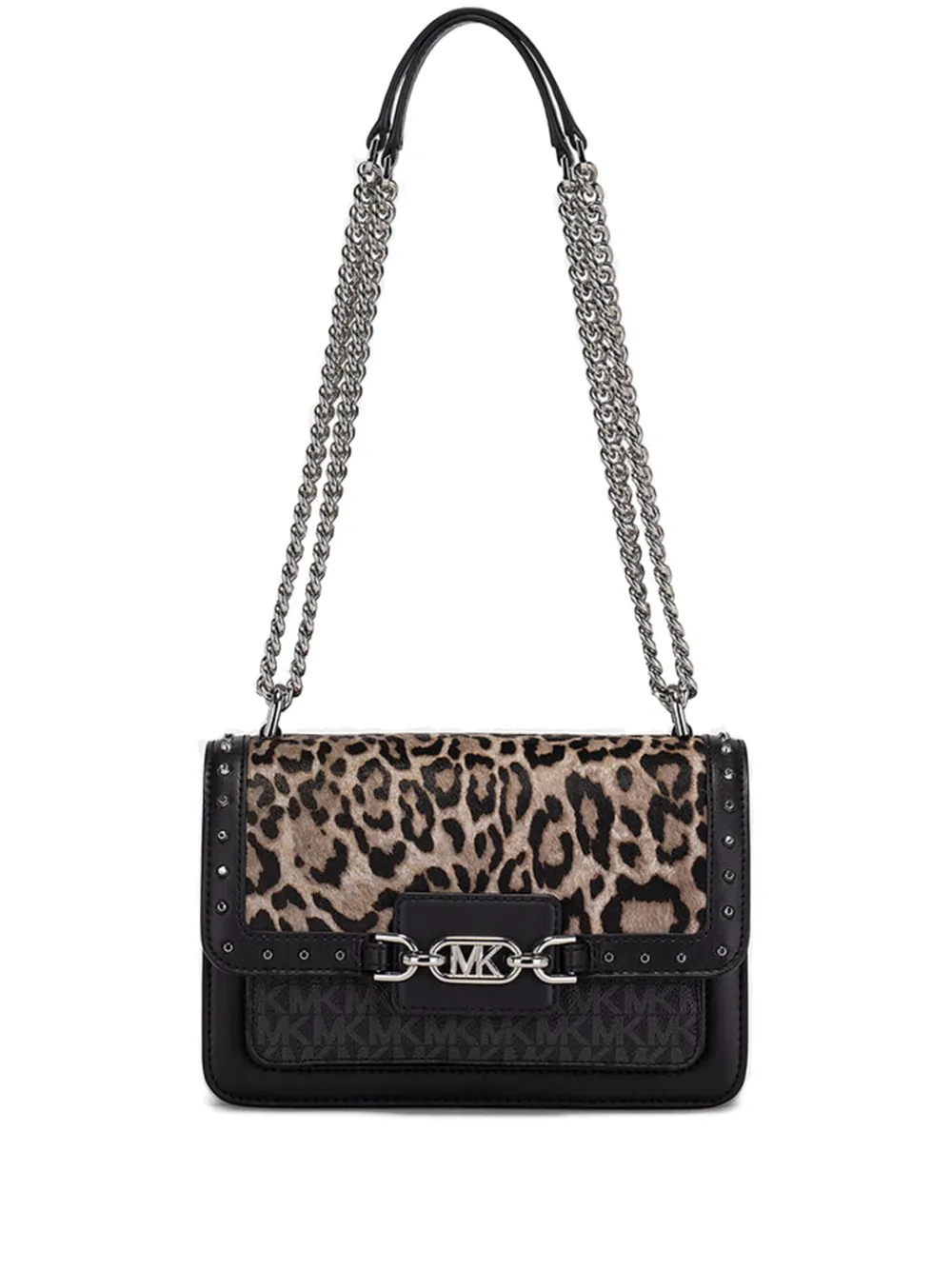 

Сумка через плечо с леопардовым принтом Michael Michael Kors, черный