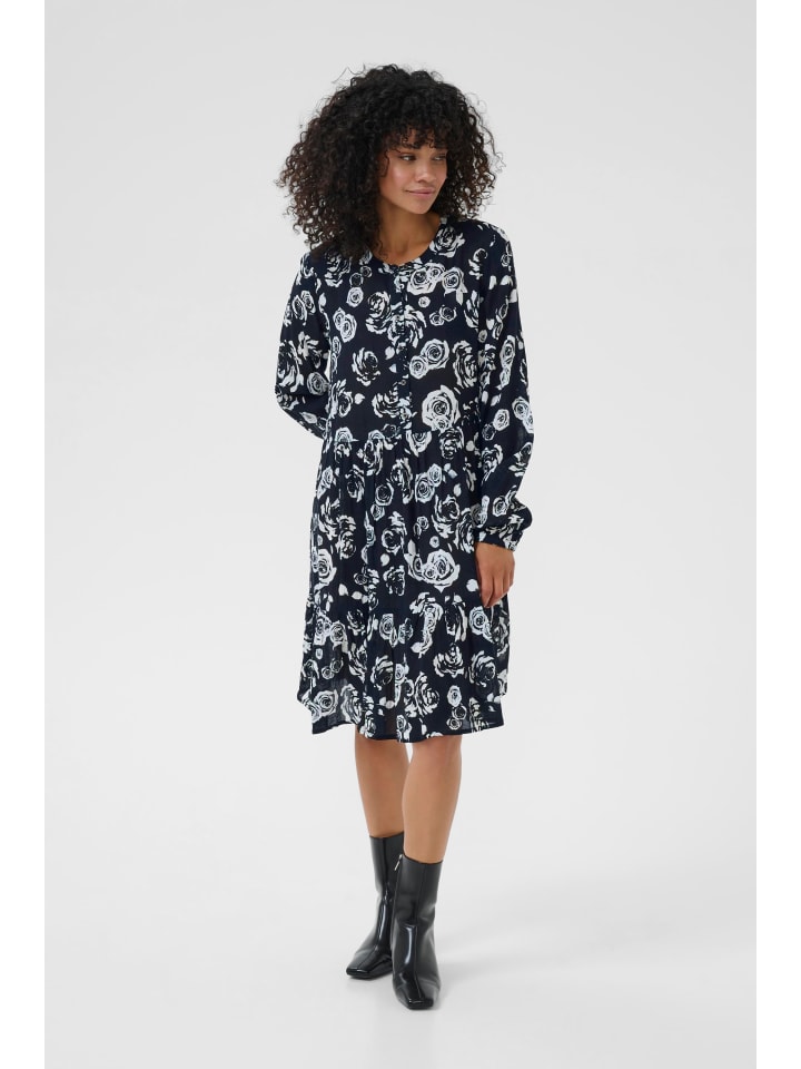 

Kaffe Платье KAevity, стандартный крой, цвет черный, белый, розовый