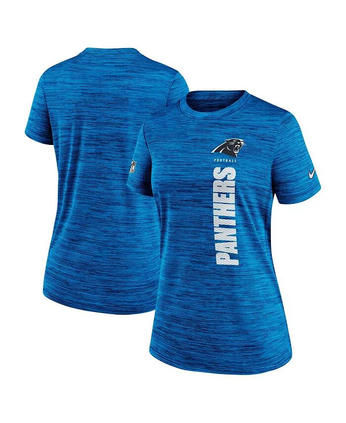 

Женская синяя футболка Carolina Panthers Velocity Performance Nike