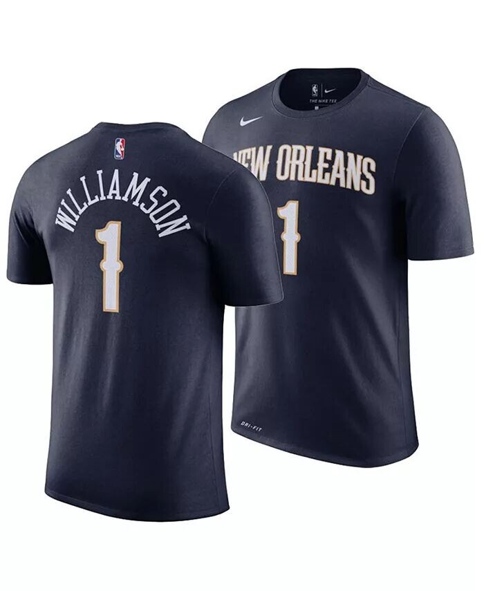 

Мужская футболка Zion Williamson Navy New Orleans Pelicans 2019,2020 с именем и номером Performance Nike