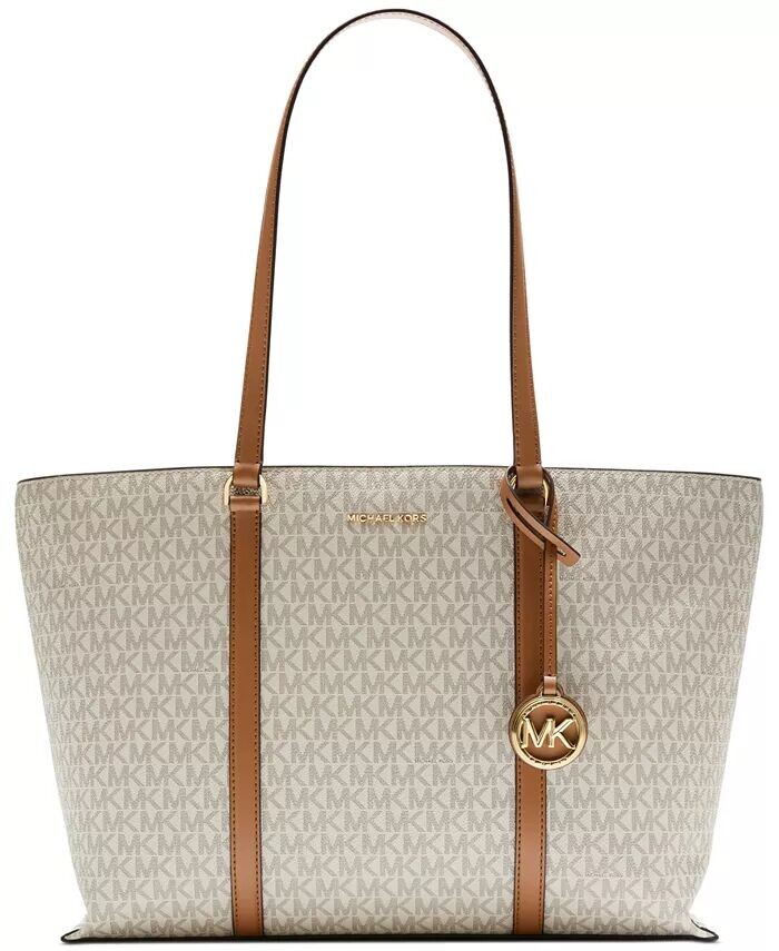 

Большая сумка-тоут с логотипом Temple Michael Kors, коричневый