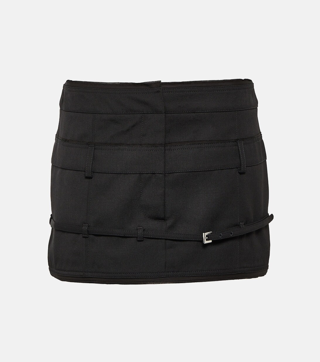 

Шерстяная мини-юбка La Mini Jupe Caraco JACQUEMUS, черный