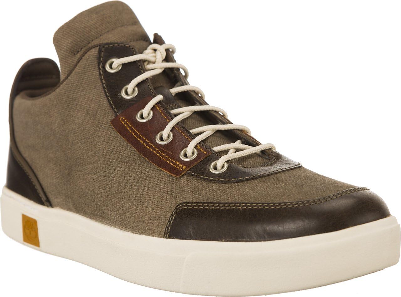 Timberland Men's Amherst High Top Chukka Fashion Sneaker, Canteen Cotton Canvas — фото 2