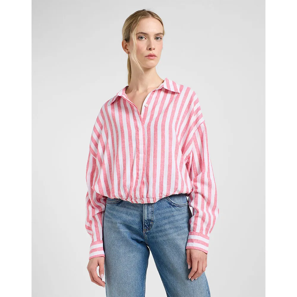 

Рубашка с длинным рукавом Lee Elasticated, розовый