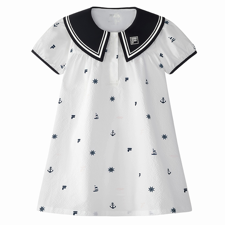 

Детский комплект с юбкой для возраста 3-7 лет с принтом по всей поверхности FILA KIDS, All Over Print