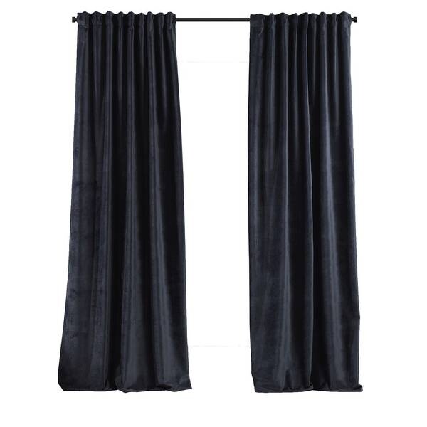 

Бархатная штора Puude Home Design 280245, 25x1x280 см цвет schiefer dekor