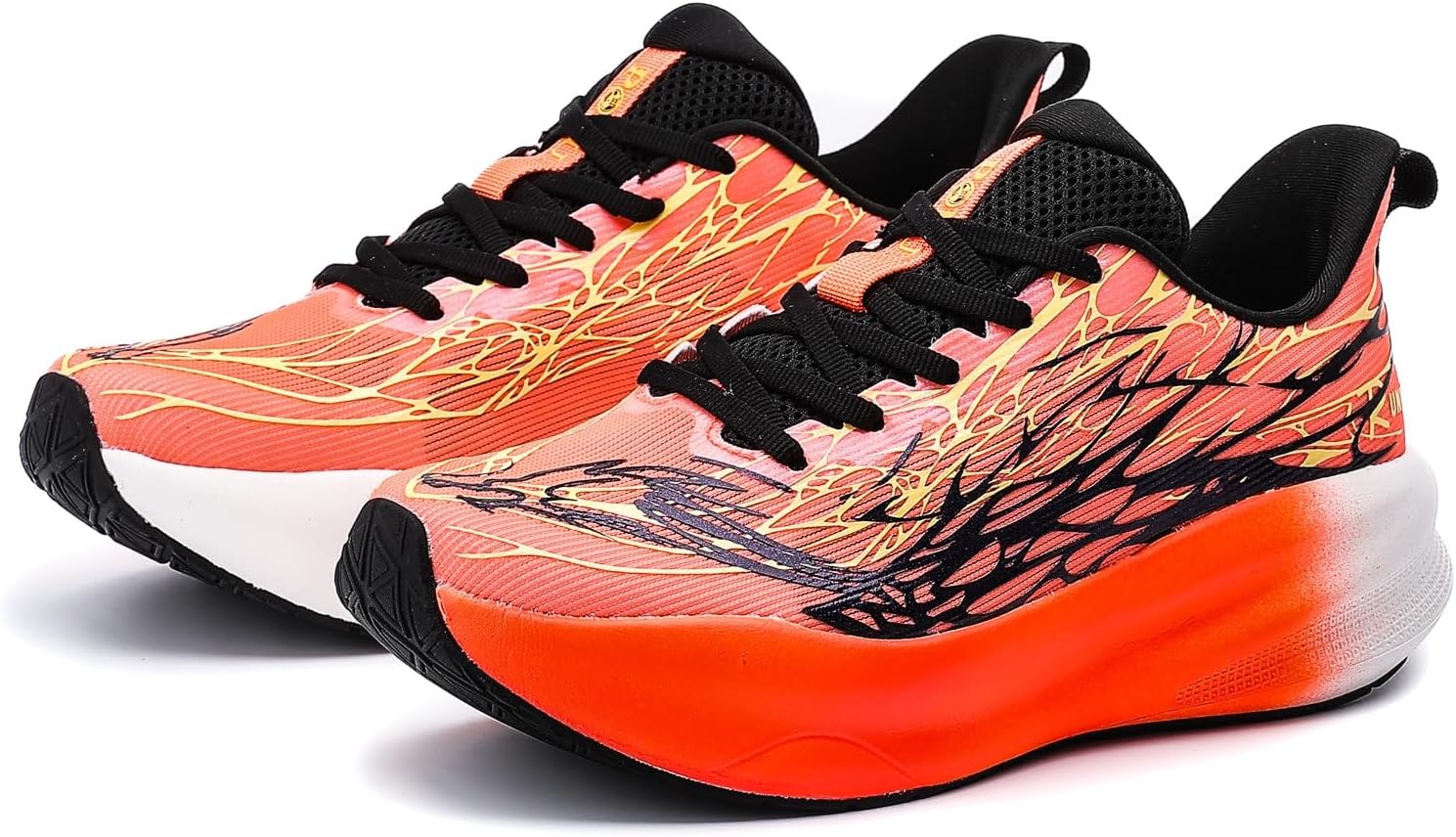 

Мужские спортивные кроссовки с круглым носком и сетчатой вставкой Negyanme, оранжевый