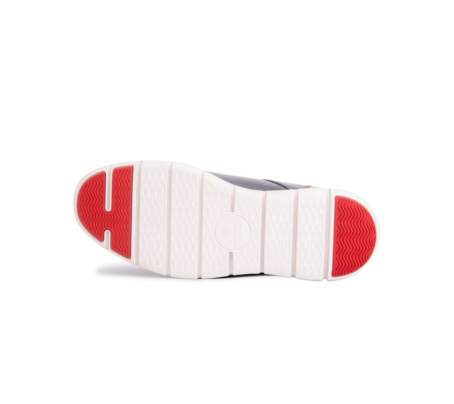 Мужские легкие кроссовки Newbury St Hands-Free Slip On Technology Marc Joseph New York, Grey napa leather — фото 4