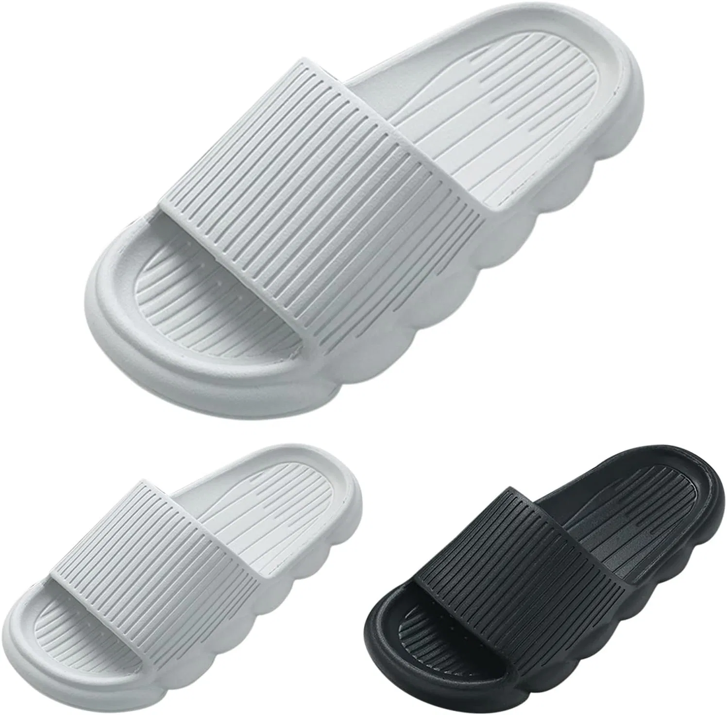 Badelatschen Herren Badeschlappen Тапочки Duschschuhe Latschen Тапочки Schlappen Strandschuhe Шлепанцы Пляжные костюмы Hausschuhe Hallenschuhe Badeschuhe Biolatschen Männer RYTEJFES, Grey — фото 4