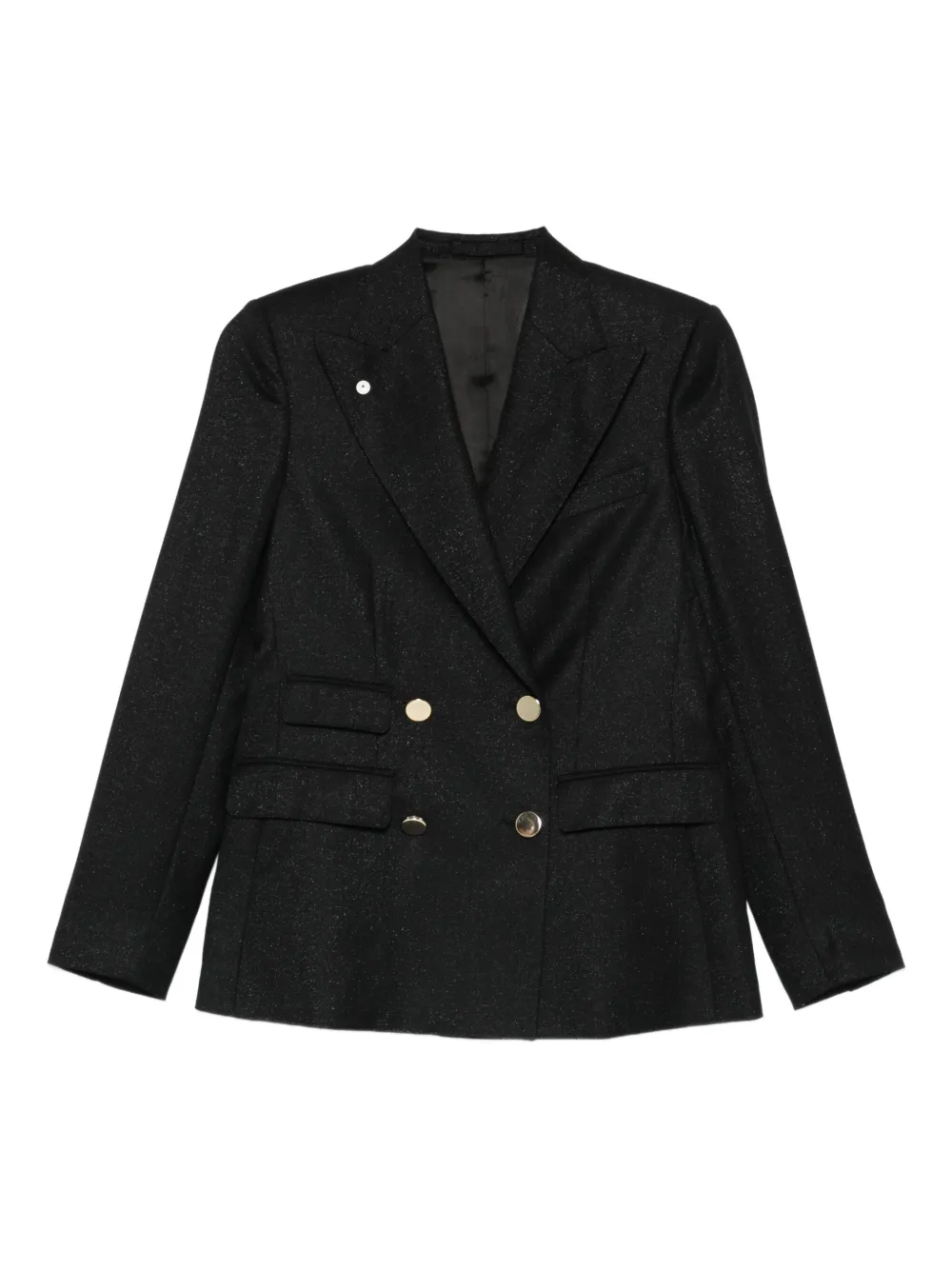 

Двубортный пиджак Luigi Bianchi Mantova, черный