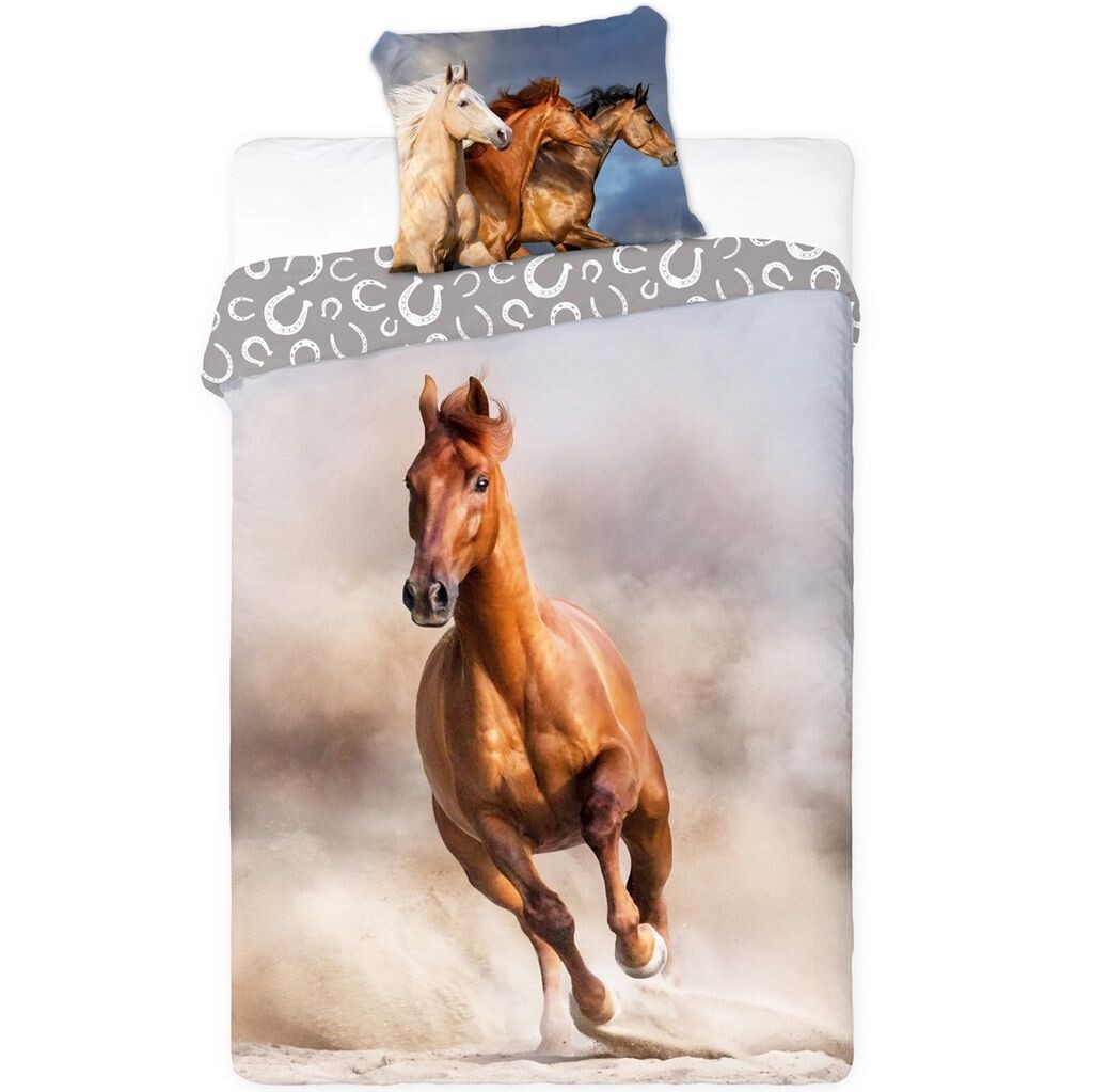 

Постельное белье FARO содержит хлопок Horse on the Beach, 140/200, 70/90 см.