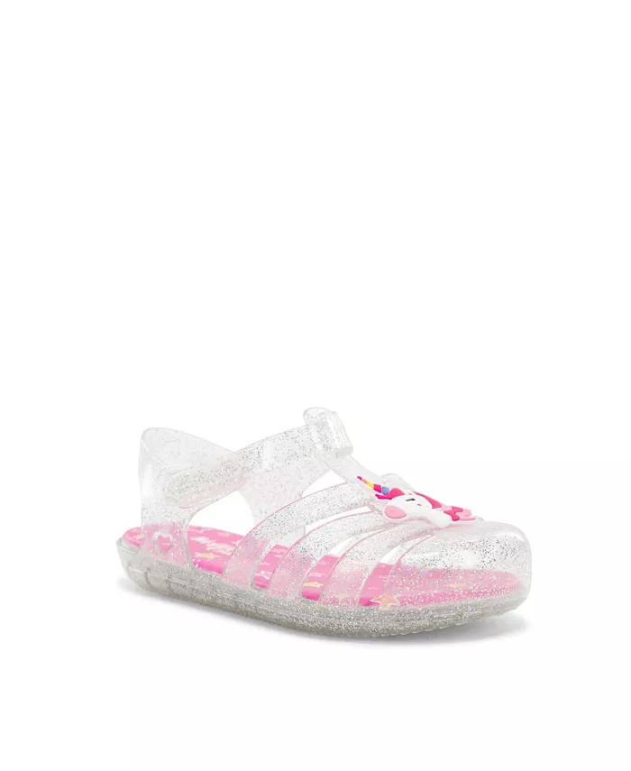 Детские светящиеся сандалии Wonder Everglitter Unicorn Western Chief, серебряный — фото 3