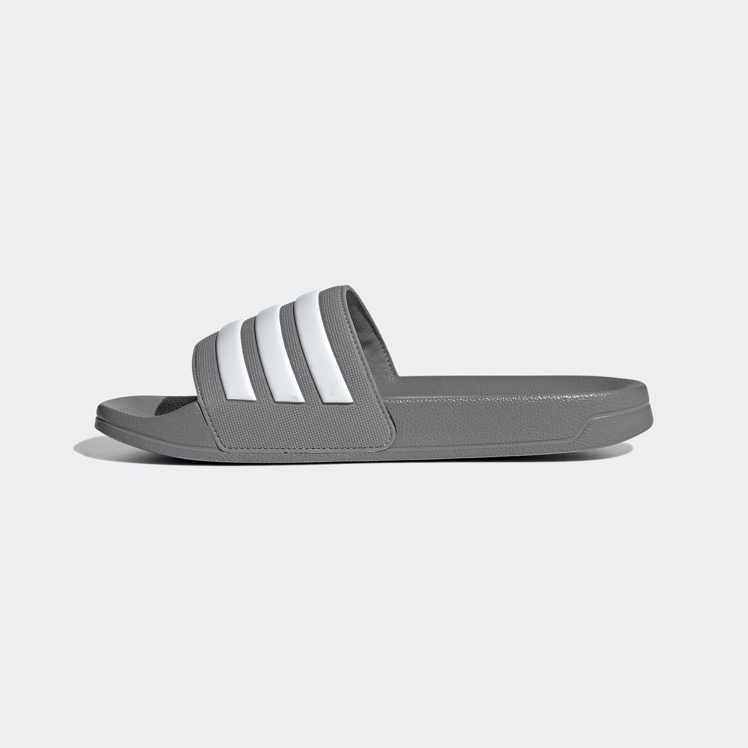 Мужские шлепанцы для душа adidas Adilette, белый/серый — фото 2