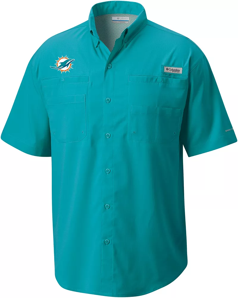 

Мужская футболка Columbia Miami Dolphins Tamiami Aqua