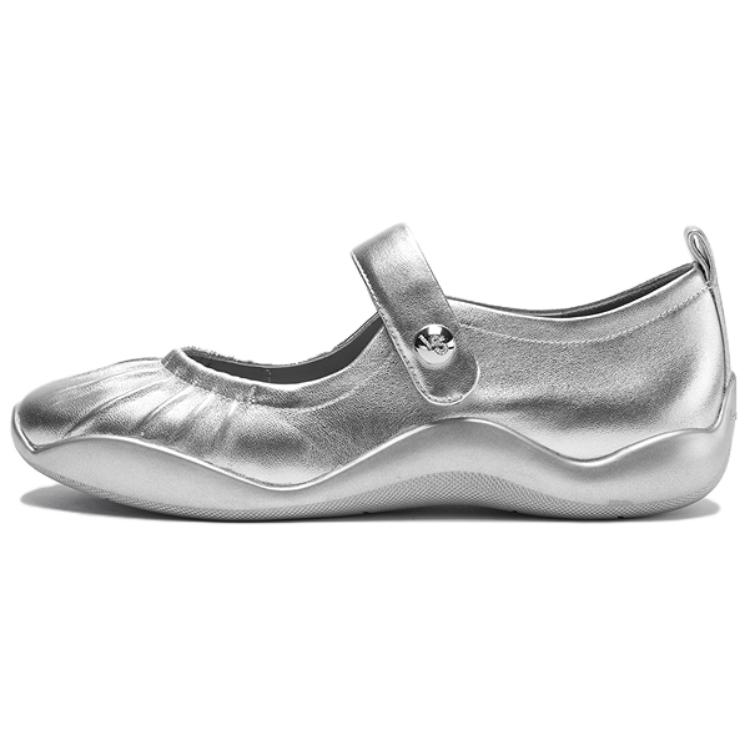 Туфли Мэри Джейн женские LE SAUNDA, Silver Svk