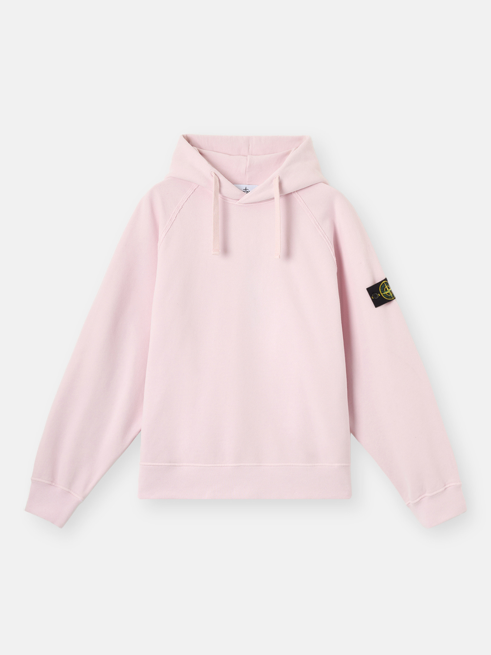 

Толстовка свободного кроя с капюшоном и рукавами реглан Stone Island 6100023 BRUSHED ORGANIC COTTON FLEECE, розовый