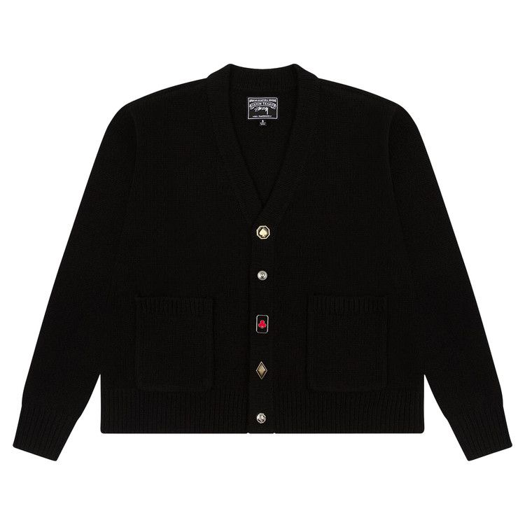 

Кардиган Denim Tears x Stussy Playing Card Suits Cardigan, Black