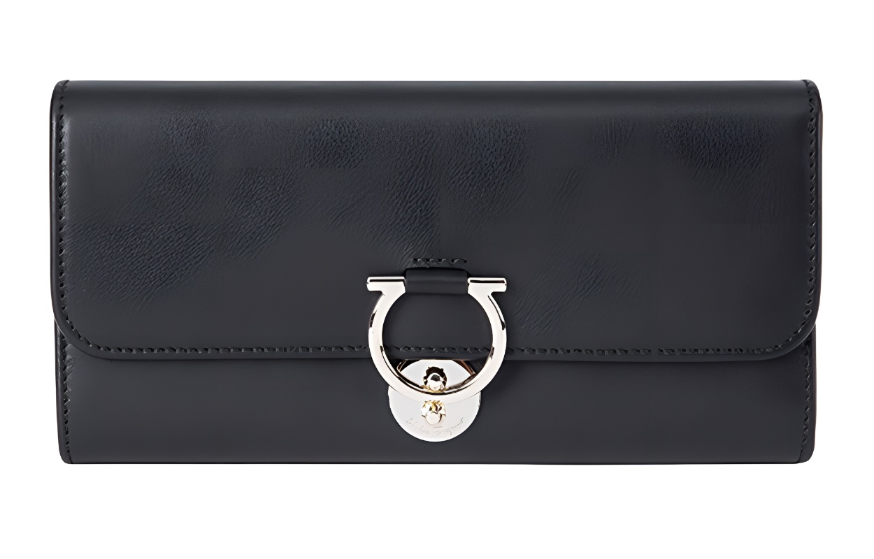 

Женский кошелек FERRAGAMO из коровьей кожи, черный
