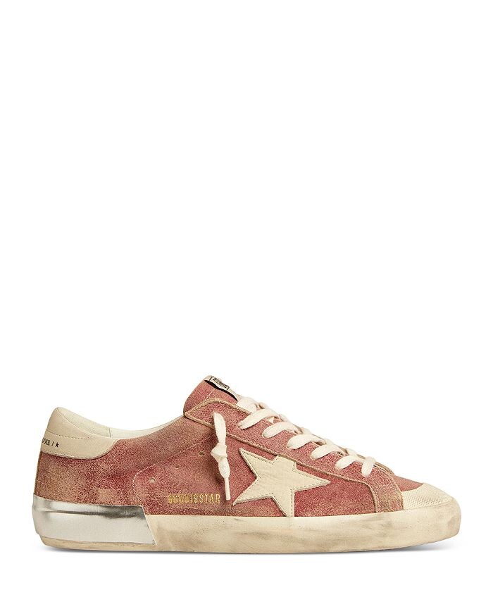 

Мужские кроссовки Golden Goose Super-Star на шнуровке, розовый