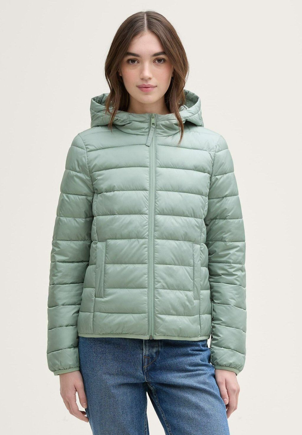 

Зимняя куртка LIGHTWEIGHT PUFFER TOM TAILOR DENIM, светло-зеленый