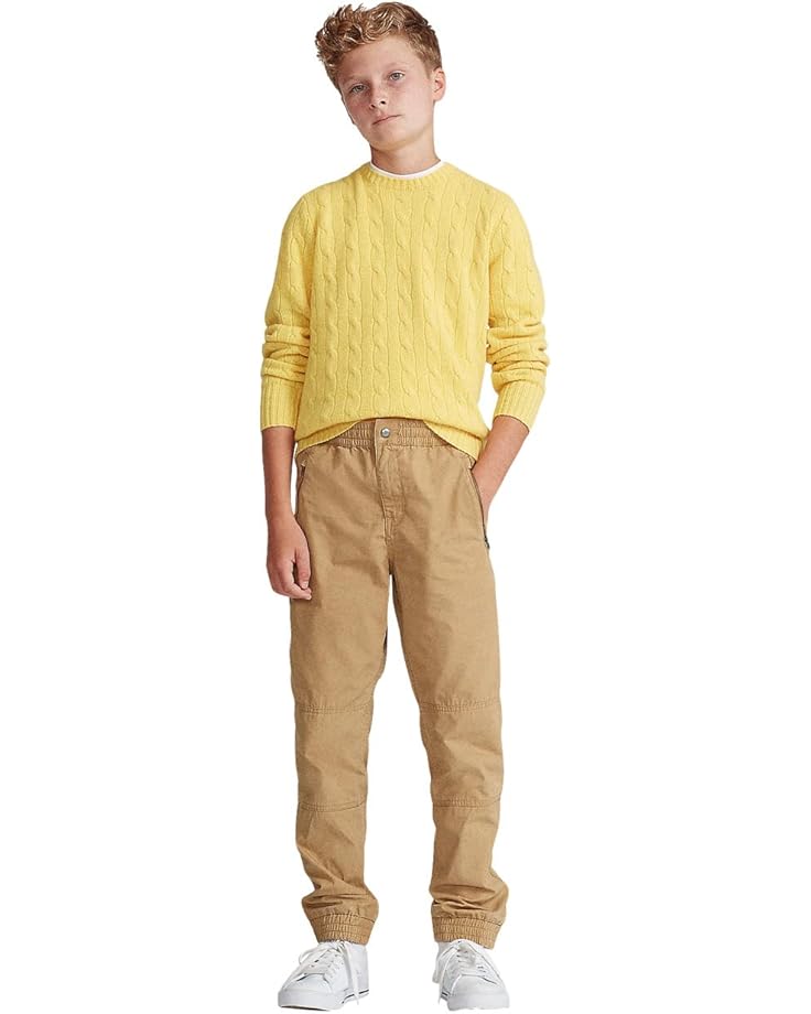 Брюки Polo Ralph Lauren Kids Cotton Poplin Jogger Pants, кэмел — фото 2