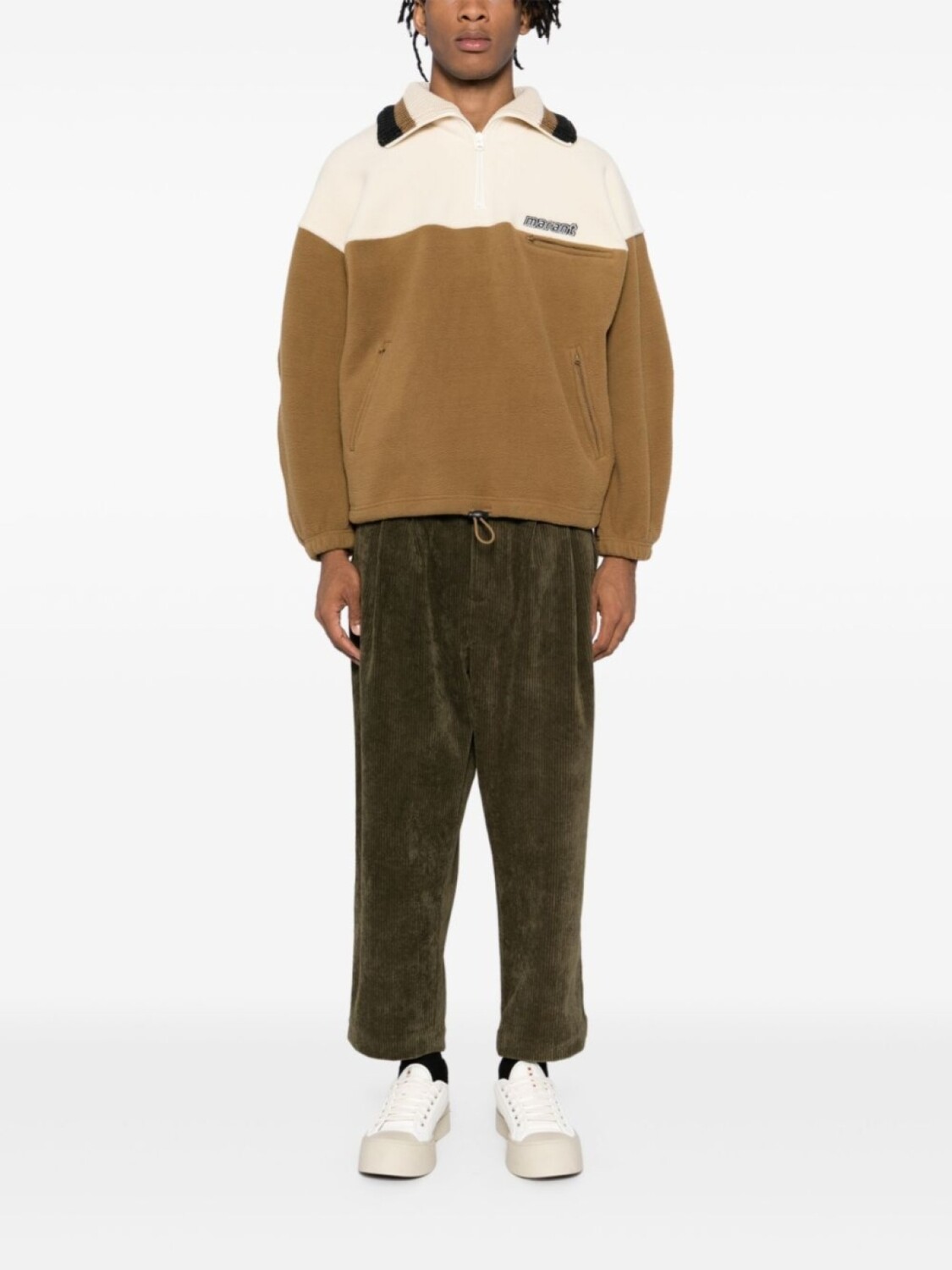 

CROQUIS прямые брюки Retro Corduroy Loose, зеленый
