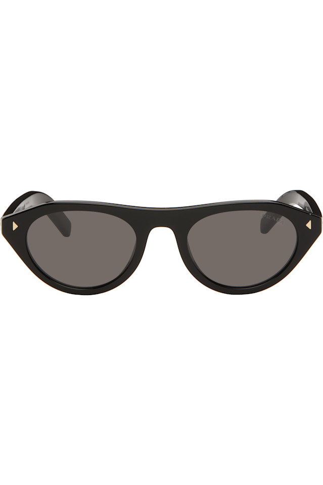 

Знаменитые солнцезащитные очки с металлической пластиной Prada Eyewear, черный