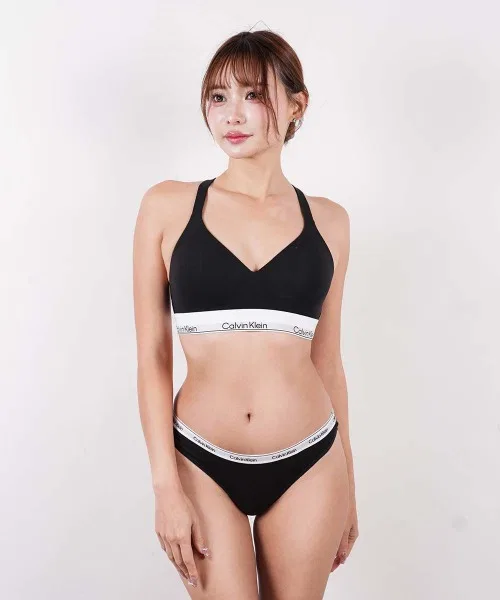Бюстгальтер без косточек Calvin Klein ICON COTTON MODAL LIFT BRALETTE, чёрный — фото 2