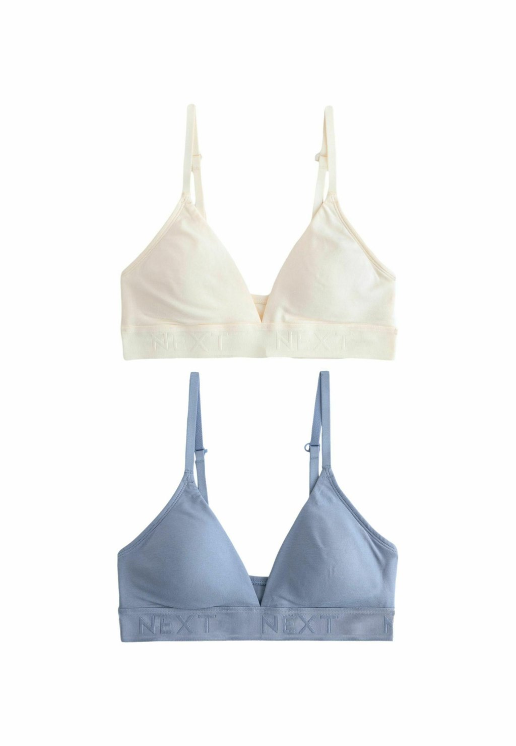 

Треугольный бюстгальтер LOGO BRALETS 2 PACK - REGULAR FIT Next, синий
