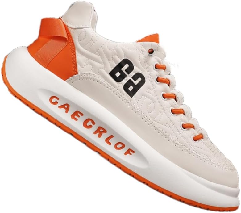 

Мужские модные кроссовки - повседневные спортивные туфли типа «папа» с толстой подошвой, верх из искусственных материалов, текстильная подкладка, резиновая подошва, стелька из ЭВА, низкий профиль, шнуровка Clolinde, белый