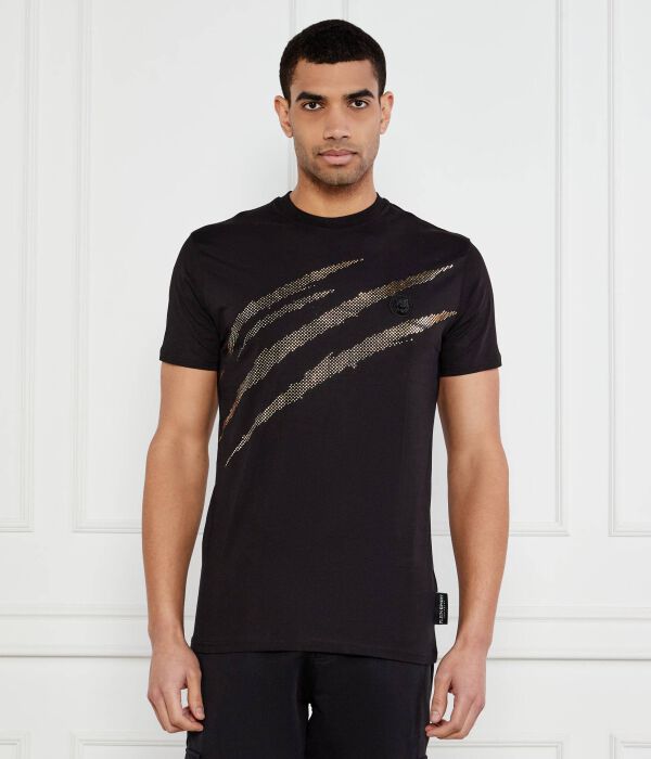 

Царапина на футболке Regular fit Plein Sport, черный
