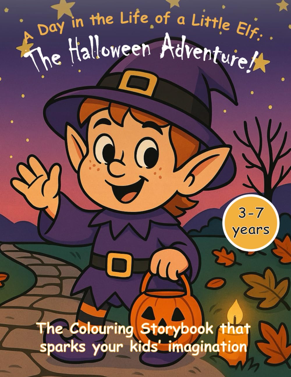 

A Day in the Life of a Little Elf: The Halloween Adventure! The Coloring Storybook that sparks your kids’ imagination: 20 Engaging Story Pages to color for children ages 3-7 (Independently published)