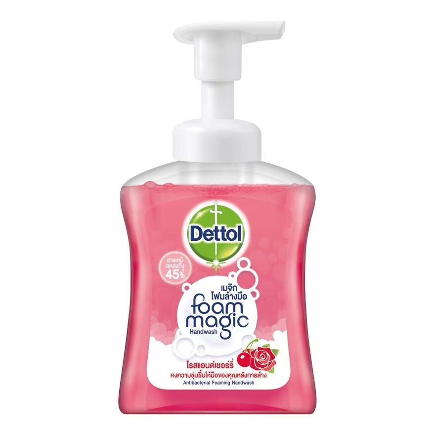 

Dettol Пенка для мытья рук Rose Cherry 250 мл, Pink