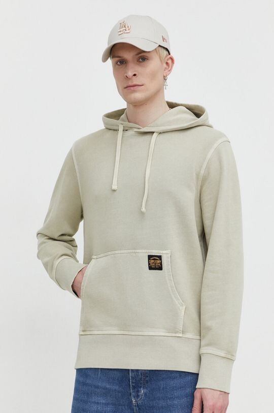 

Хлопковая толстовка Superdry, бежевый